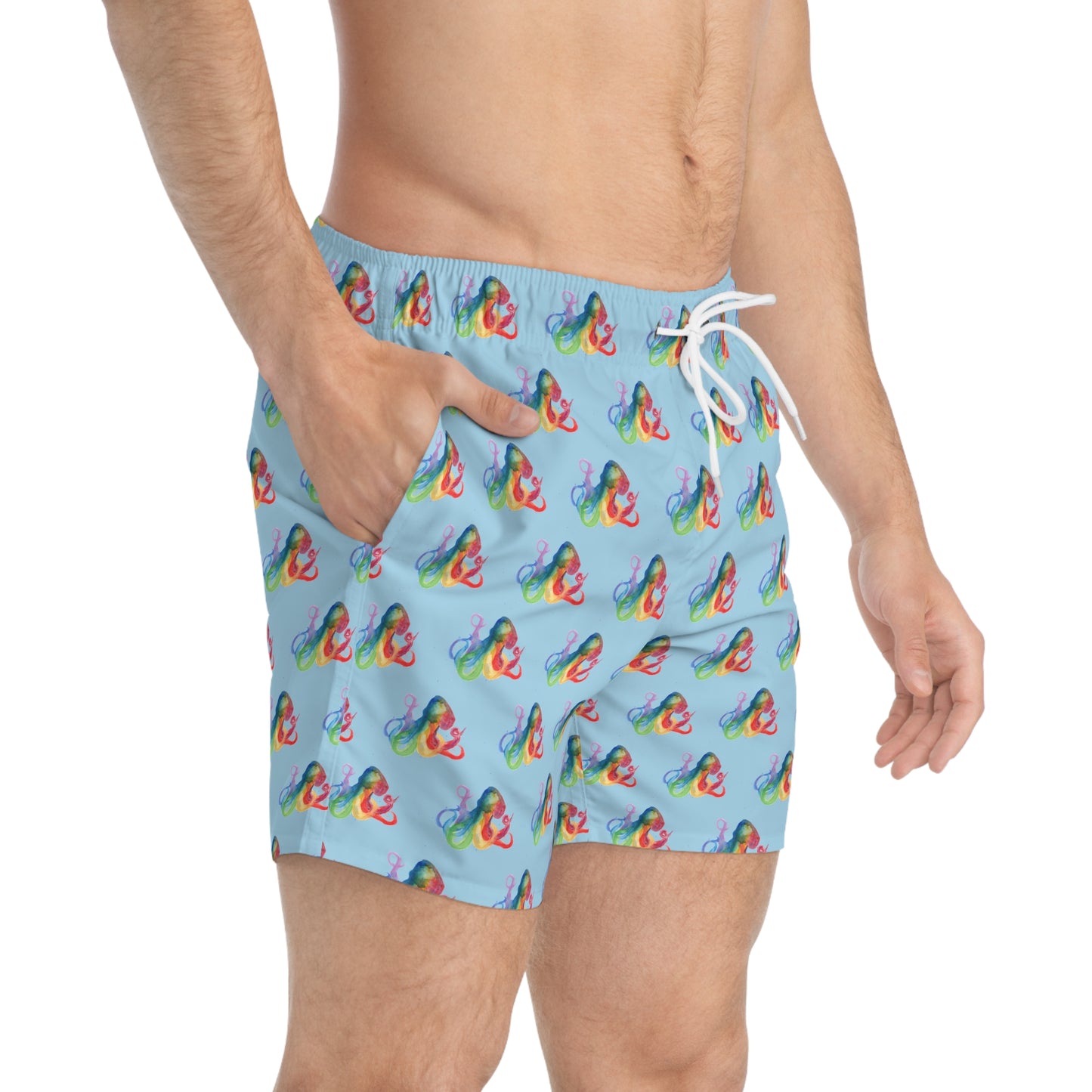 Colorful Octopus Swim Trunks