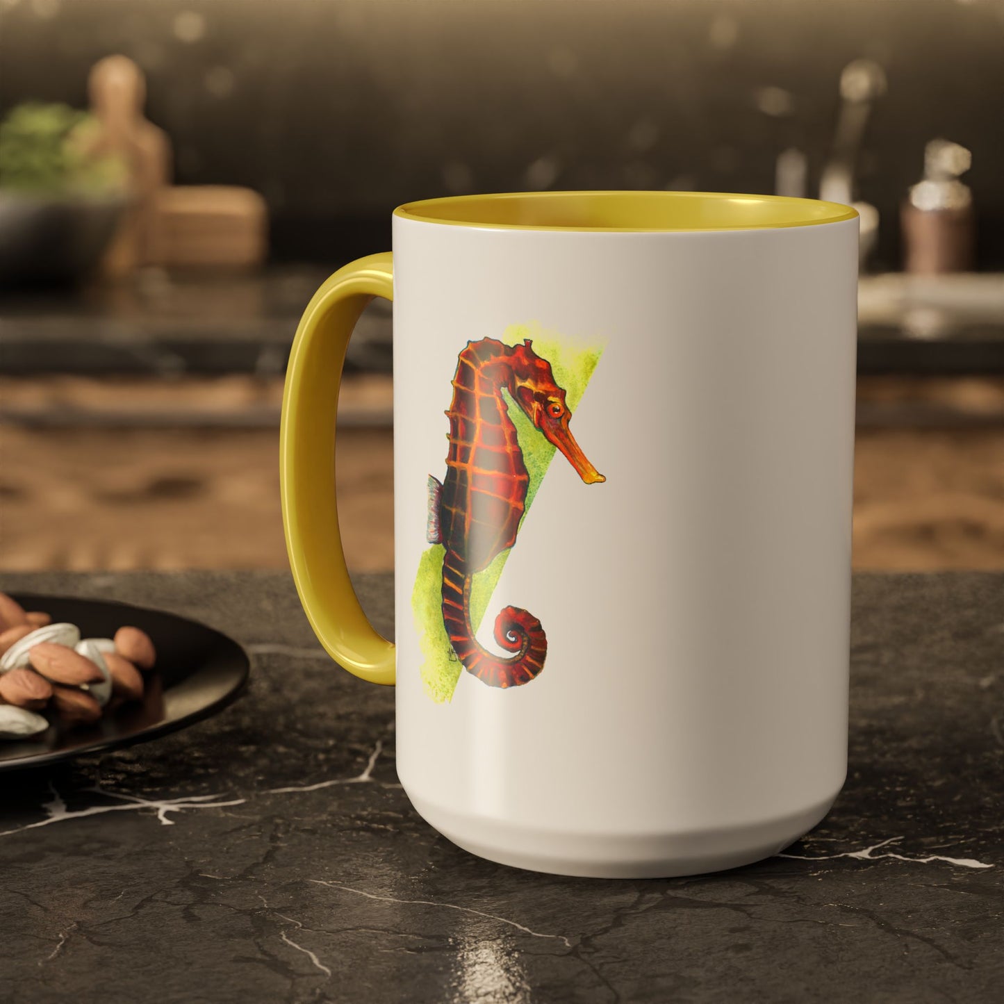 Spicy Seahorse Ceramic Mug (15oz)