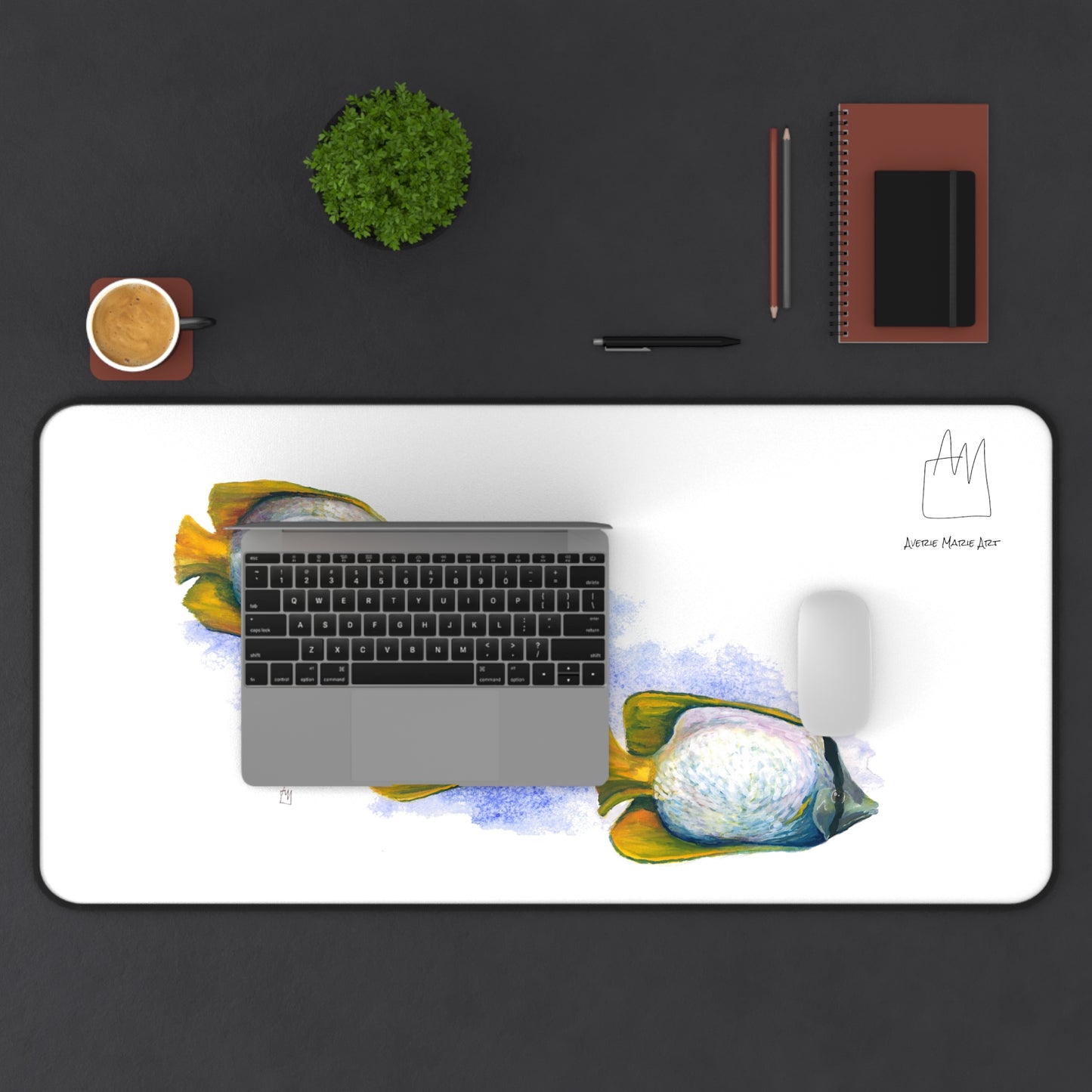 Butterfly Fish Desk Mat