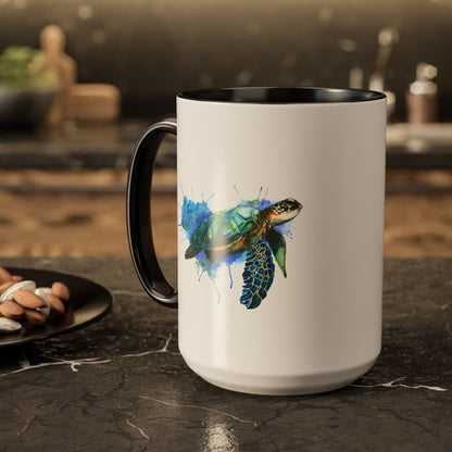 Sea Turtle Ceramic Mug (15oz)