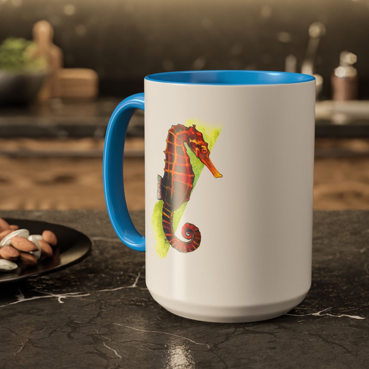 Spicy Seahorse Ceramic Mug (15oz)