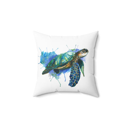 Sea Turtle Polyester Square Pillow