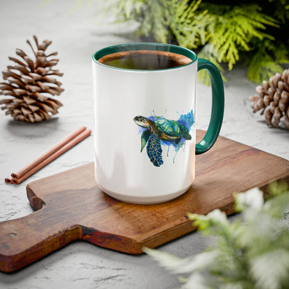 Sea Turtle Ceramic Mug (15oz)