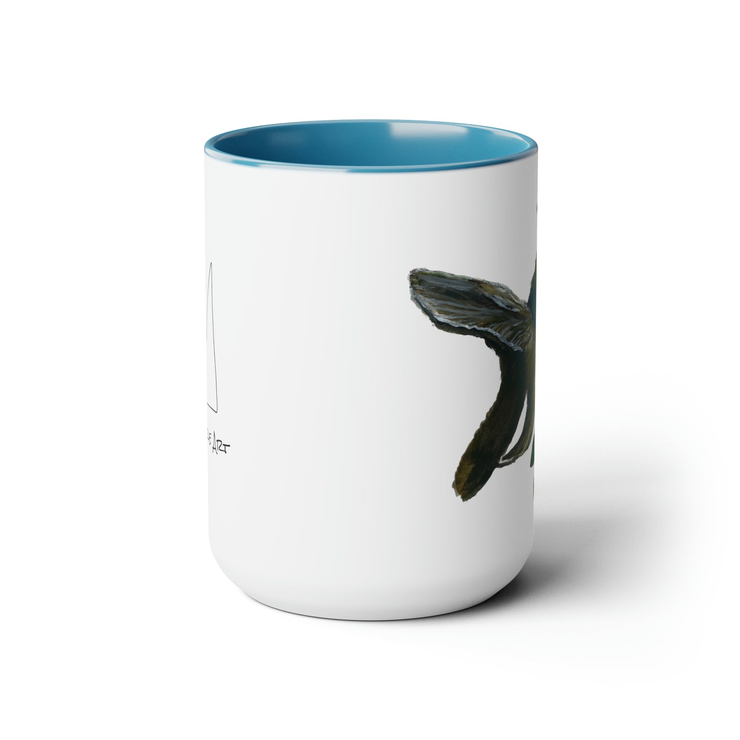 Goldfish Two-Tone Coffee Mugs, 15oz