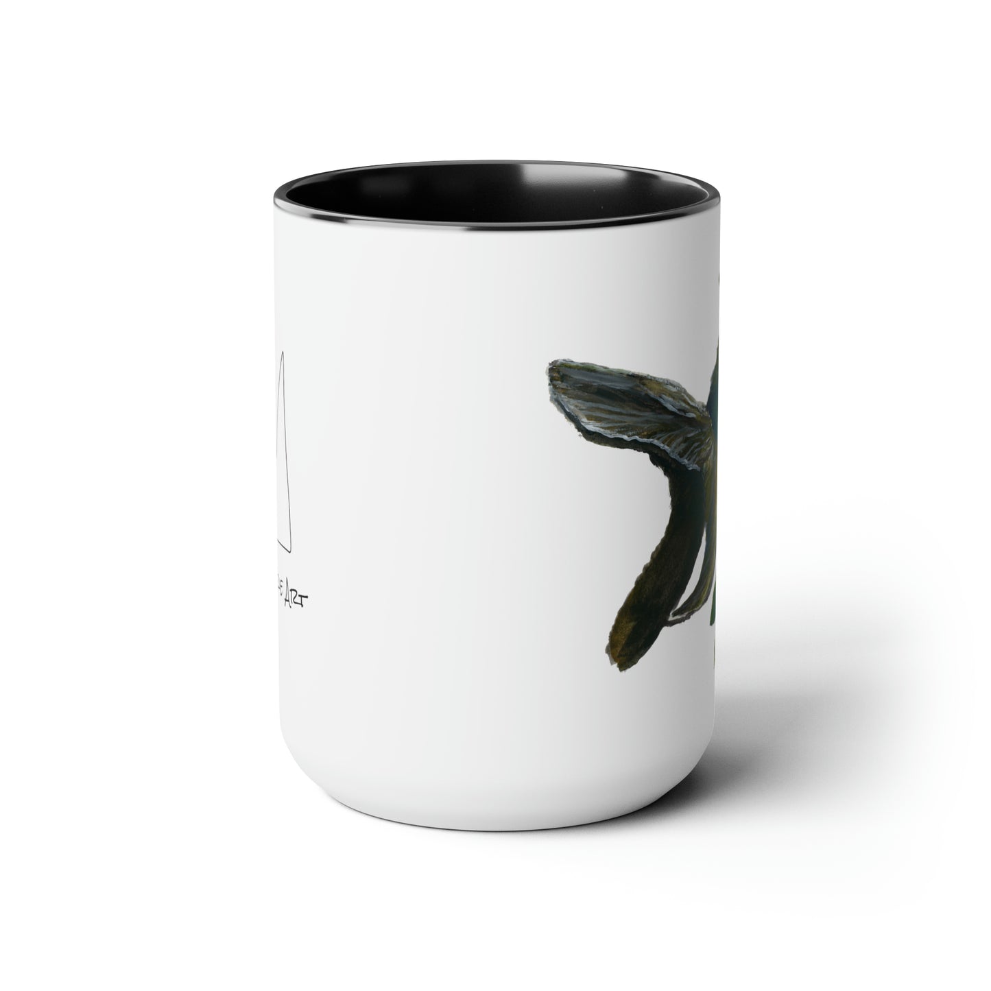 Goldfish Two-Tone Coffee Mugs, 15oz