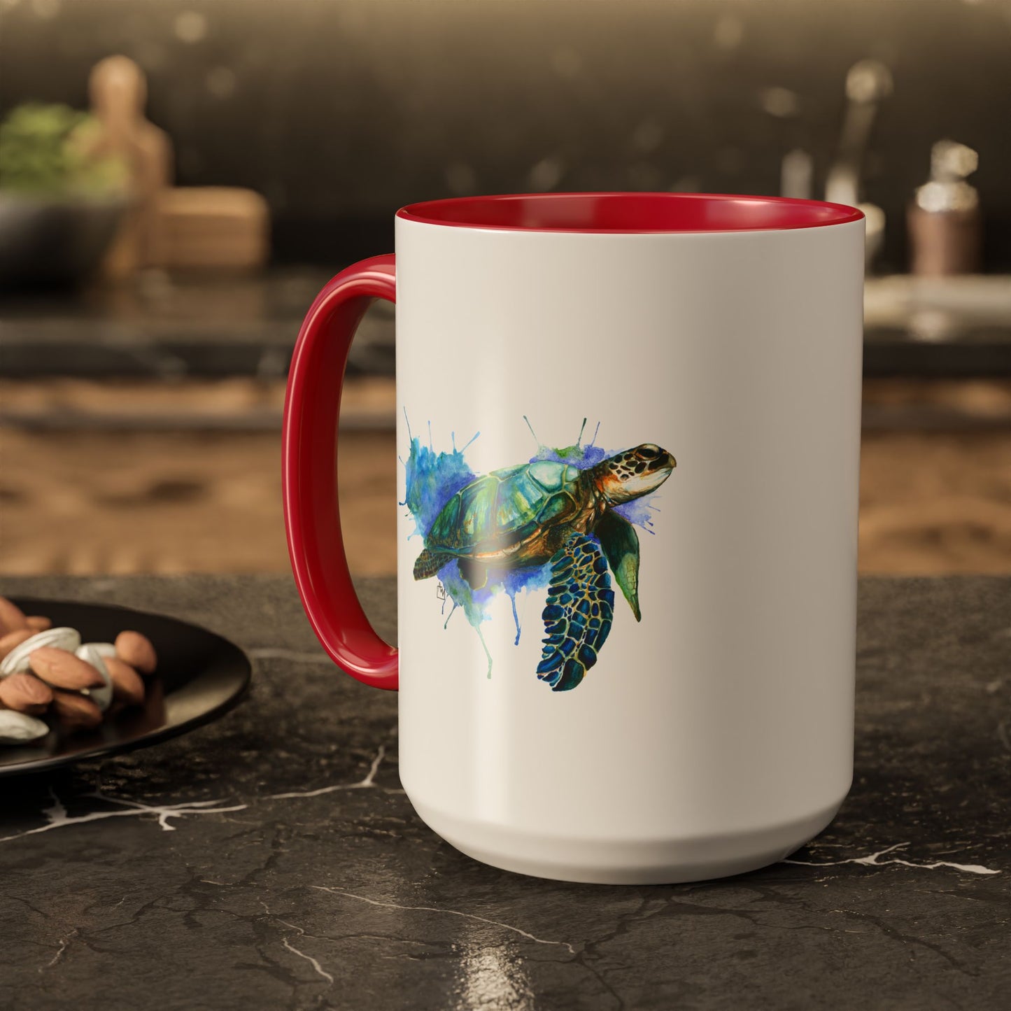 Sea Turtle Ceramic Mug (15oz)