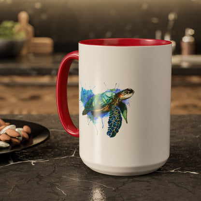 Sea Turtle Ceramic Mug (15oz)