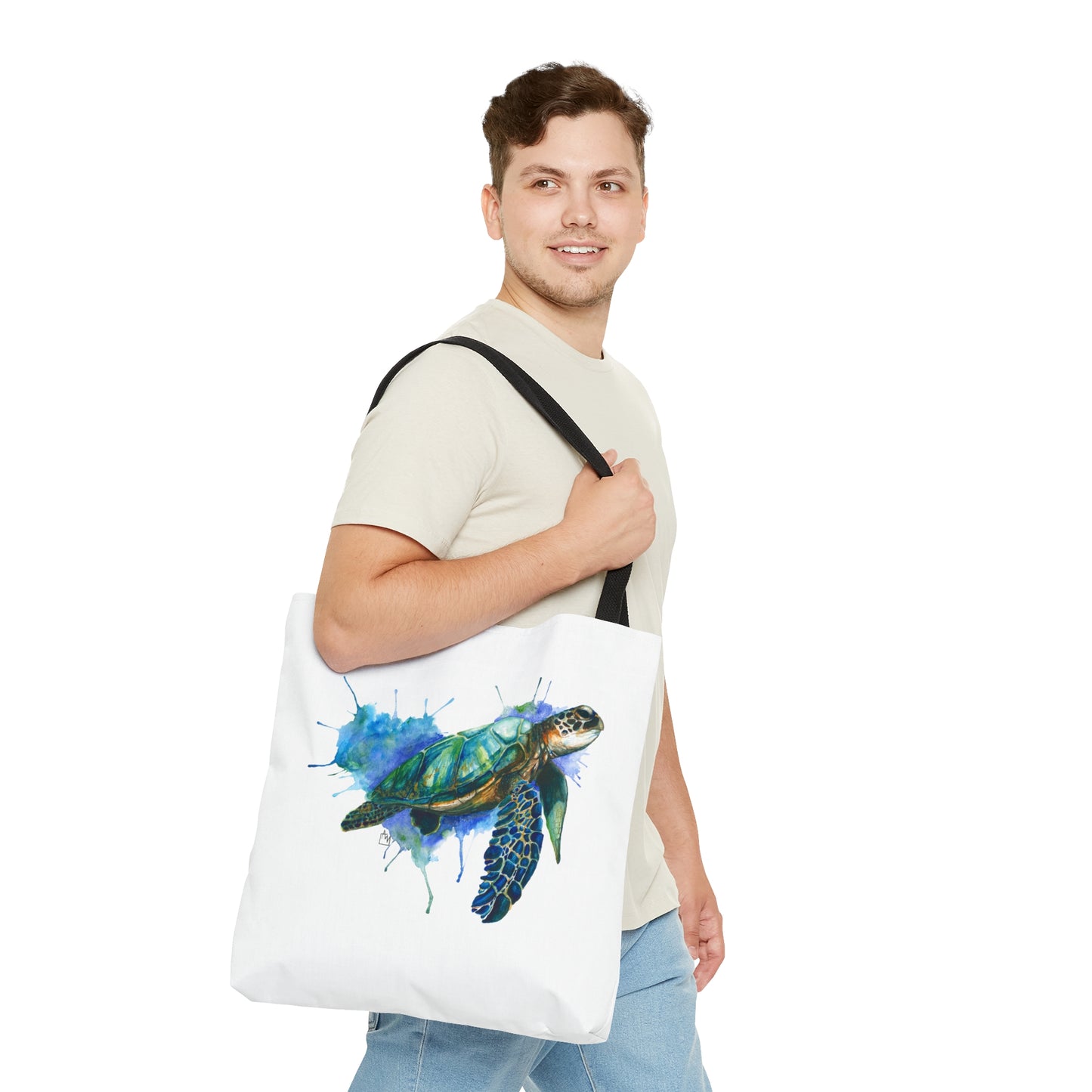 Green Sea Turtle Tote Bag