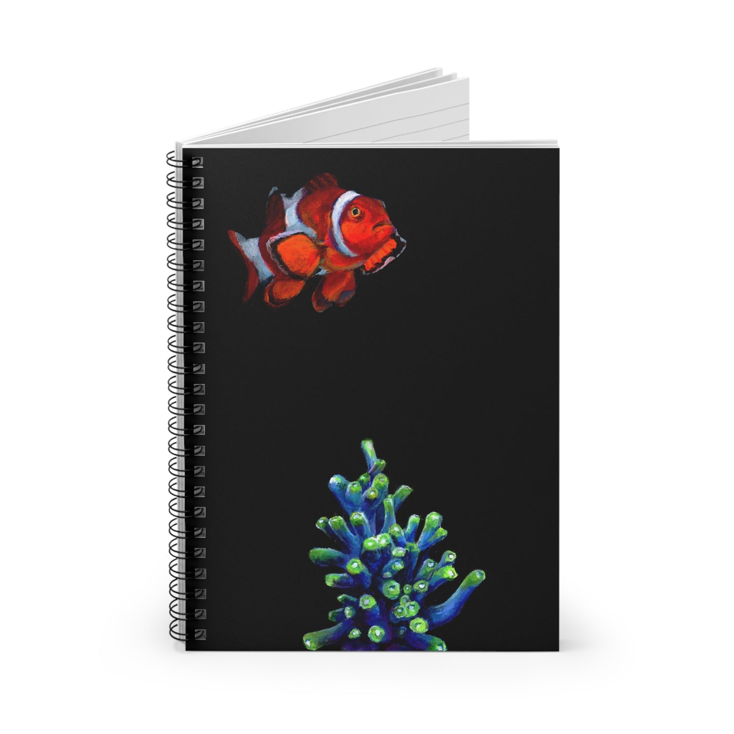 Clownfish and Coral Spiral Notebook