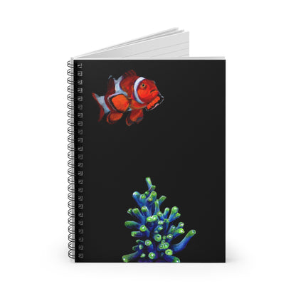 Clownfish and Coral Spiral Notebook