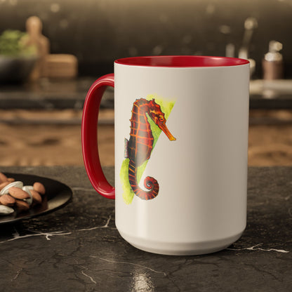 Spicy Seahorse Ceramic Mug (15oz)