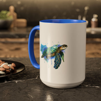 Sea Turtle Ceramic Mug (15oz)