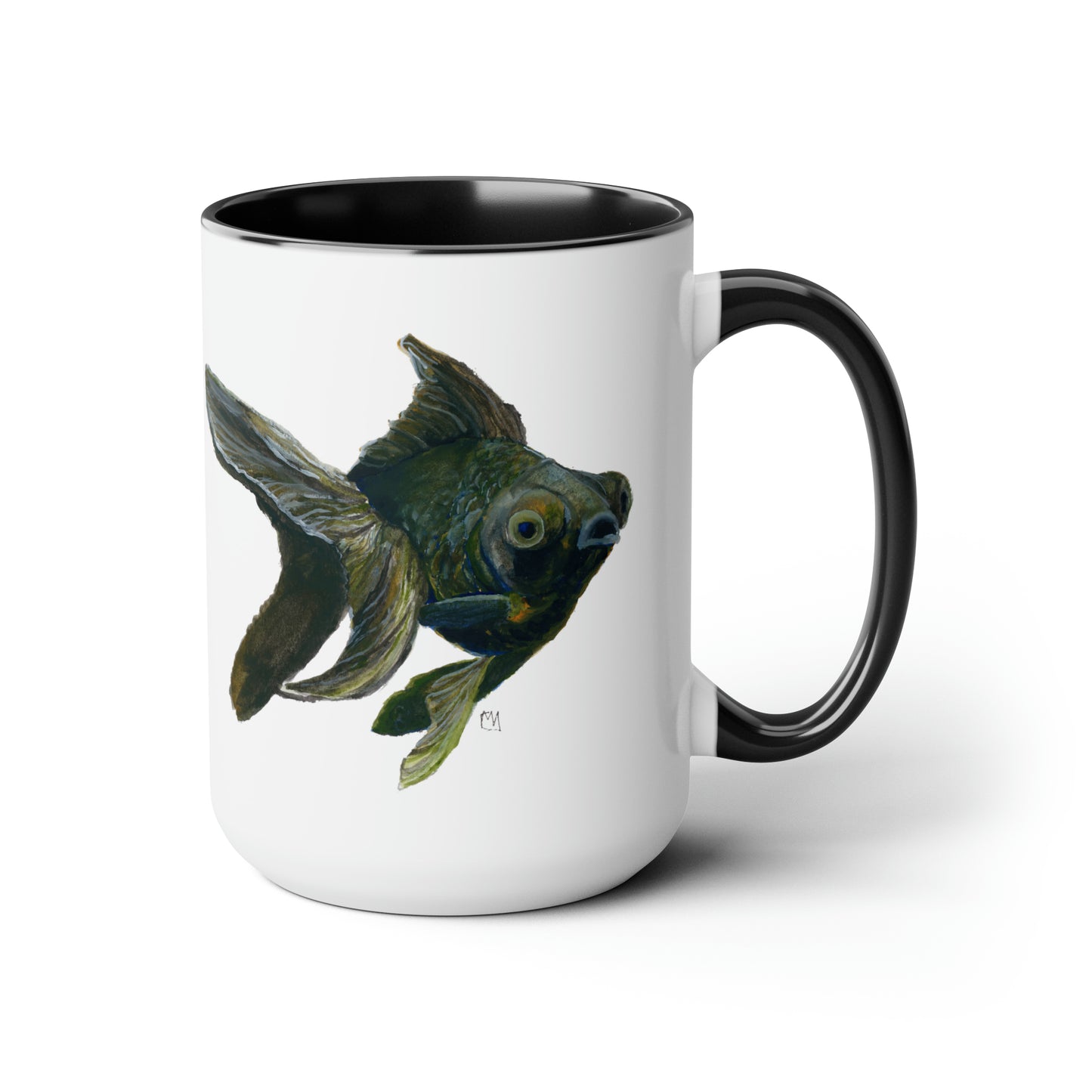 Goldfish Two-Tone Coffee Mugs, 15oz