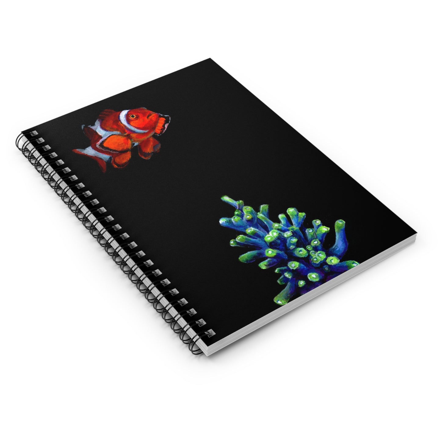 Clownfish and Coral Spiral Notebook