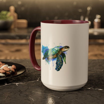 Sea Turtle Ceramic Mug (15oz)