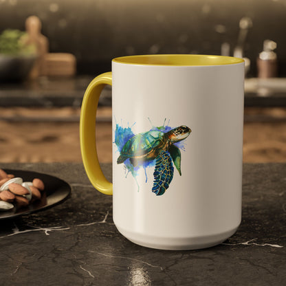 Sea Turtle Ceramic Mug (15oz)