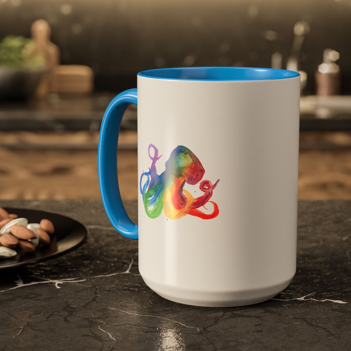 Colorful Octopus Ceramic Mug (15oz)