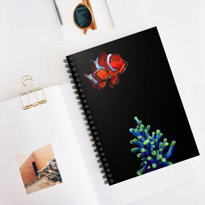 Clownfish and Coral Spiral Notebook