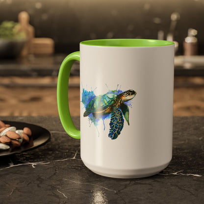 Sea Turtle Ceramic Mug (15oz)