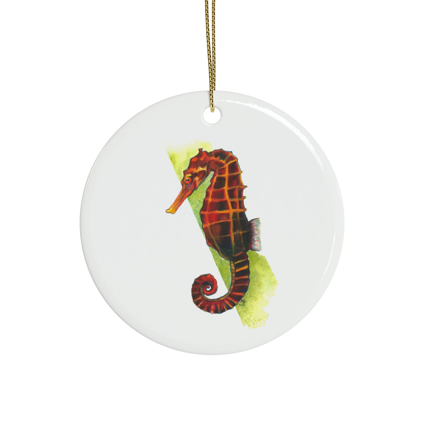 Spicy Seahorse Ceramic Ornaments