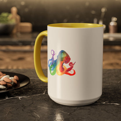 Colorful Octopus Ceramic Mug (15oz)