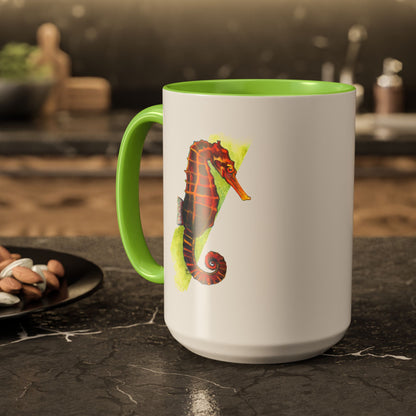 Spicy Seahorse Ceramic Mug (15oz)