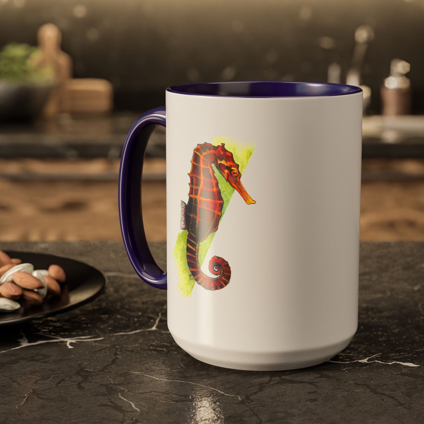 Spicy Seahorse Ceramic Mug (15oz)