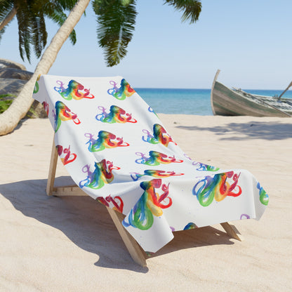 Colorful Octopus Beach Towel