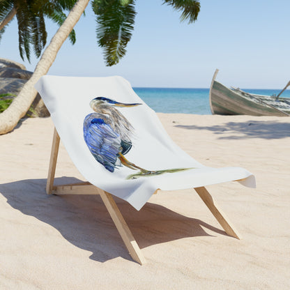 Blue Heron Beach Towel