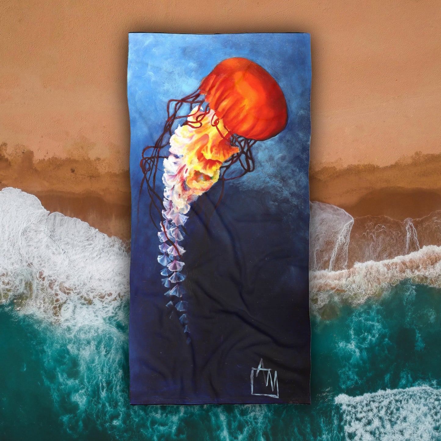 Sea Nettle Beach Towel