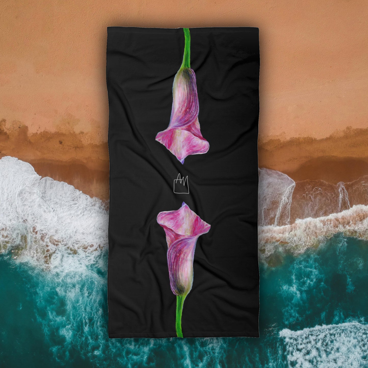 Calla Lily Beach Towel