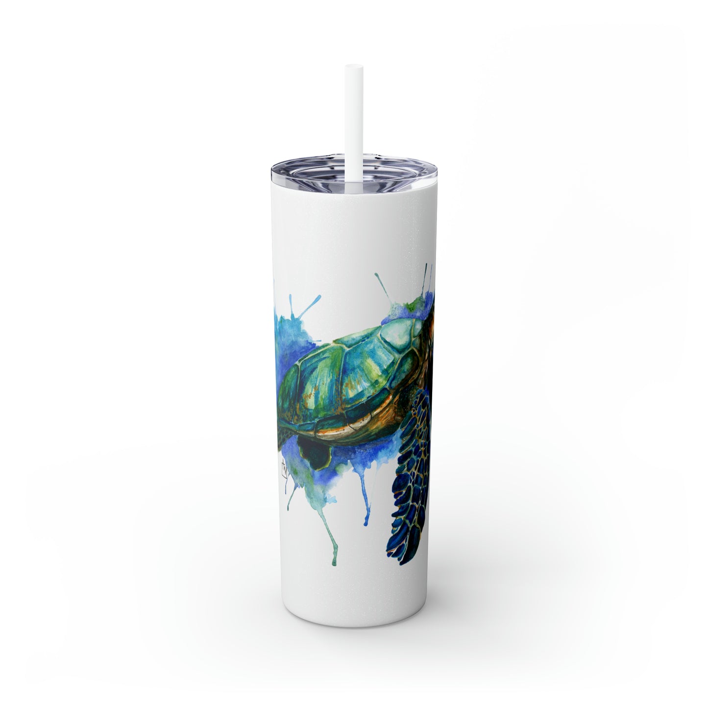 Sea Turtle Tumbler with Straw, 20oz