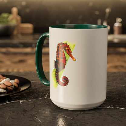 Spicy Seahorse Ceramic Mug (15oz)