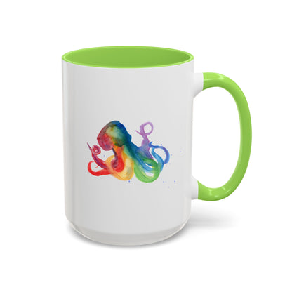 Colorful Octopus Ceramic Mug (15oz)