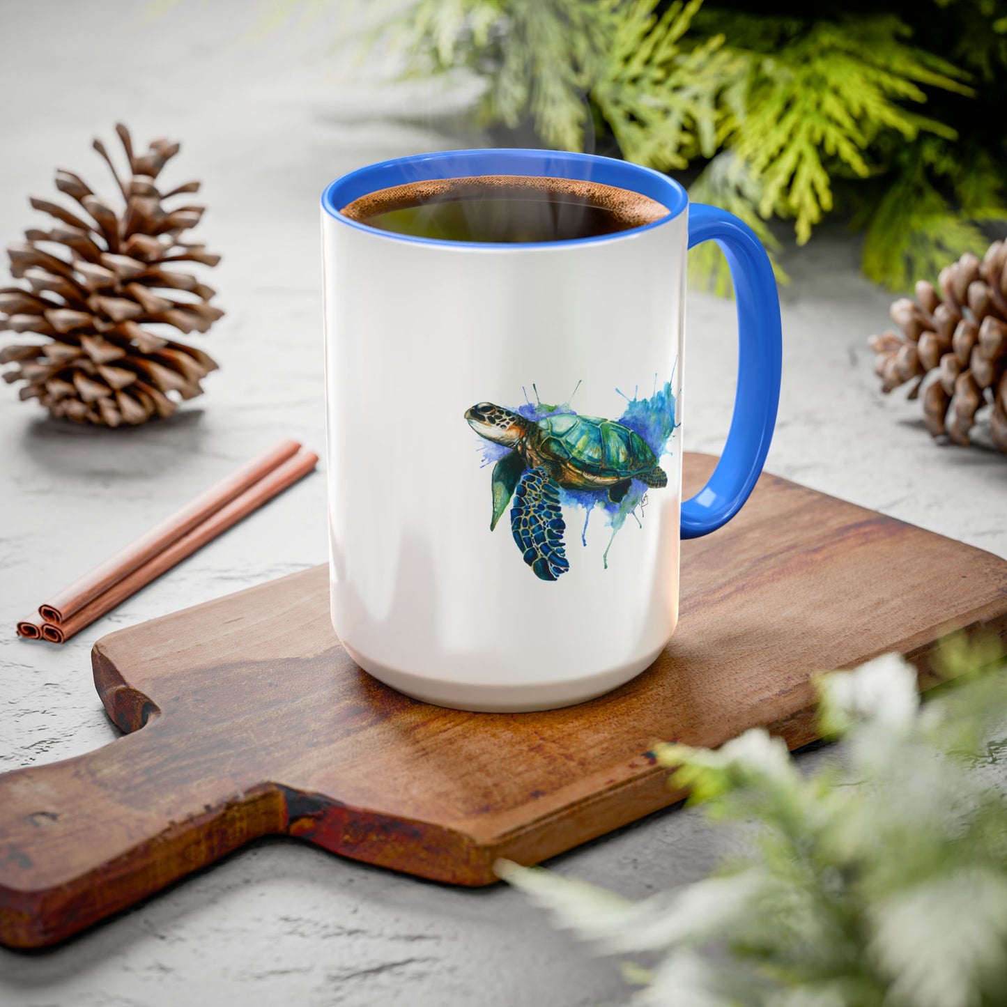 Sea Turtle Ceramic Mug (15oz)