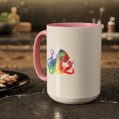 Colorful Octopus Ceramic Mug (15oz)
