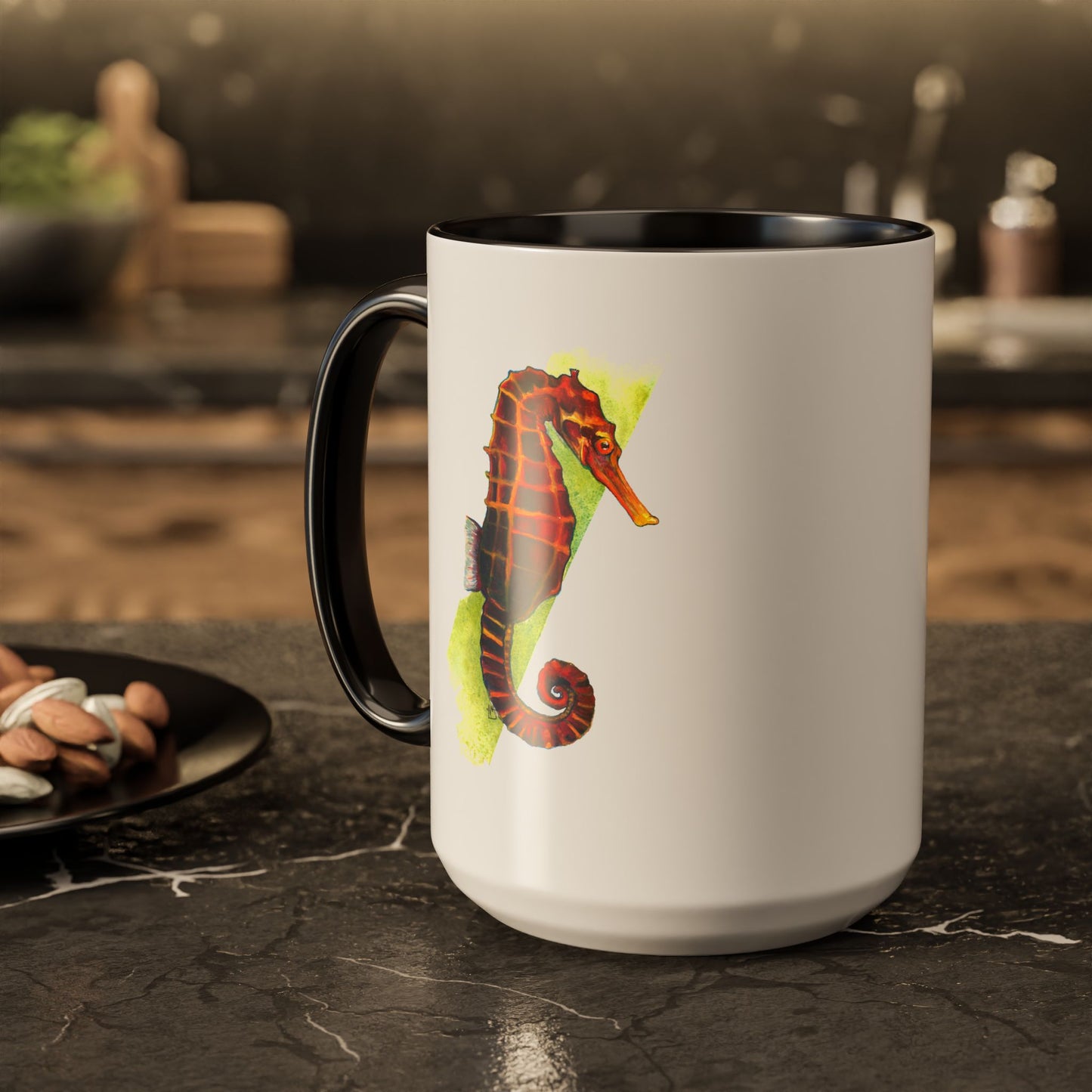 Spicy Seahorse Ceramic Mug (15oz)