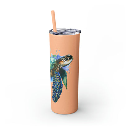 Sea Turtle Tumbler with Straw, 20oz