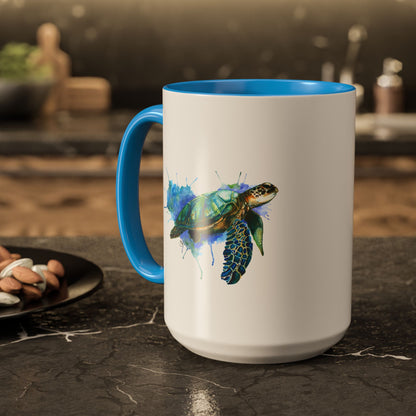 Sea Turtle Ceramic Mug (15oz)