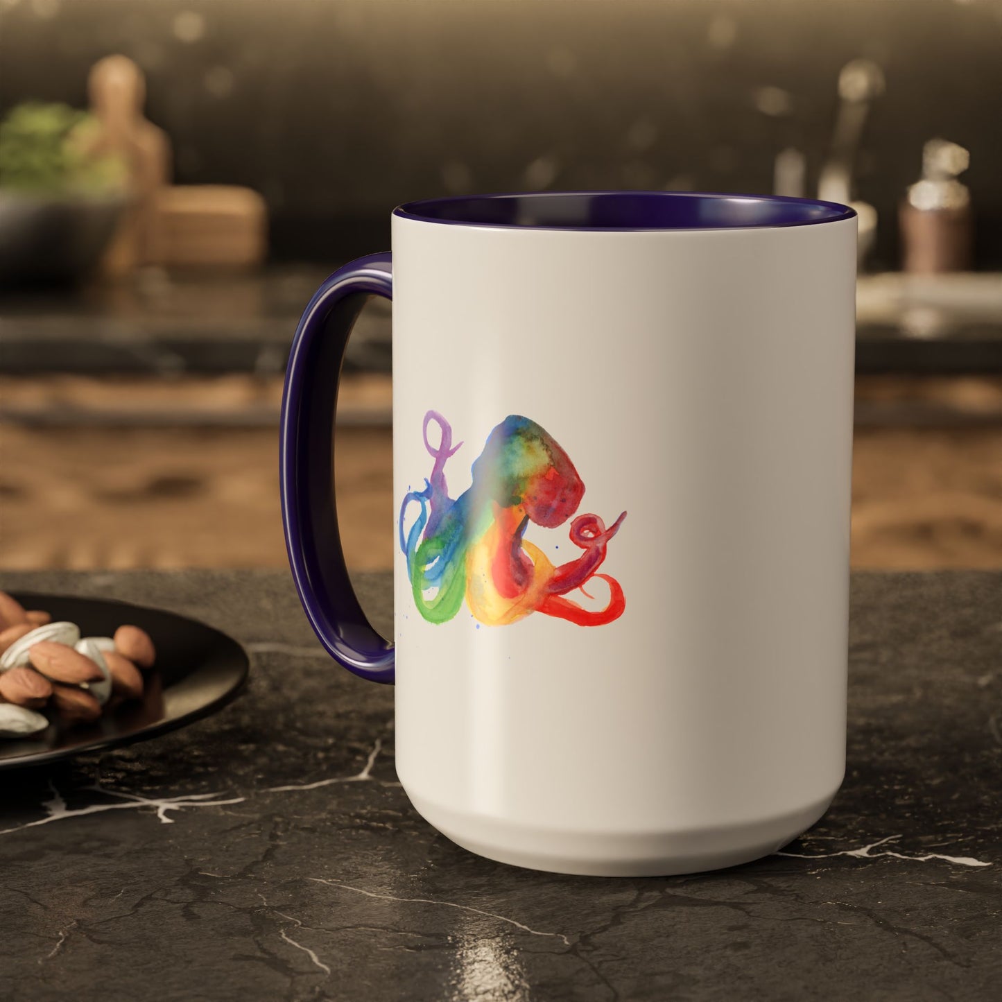Colorful Octopus Ceramic Mug (15oz)