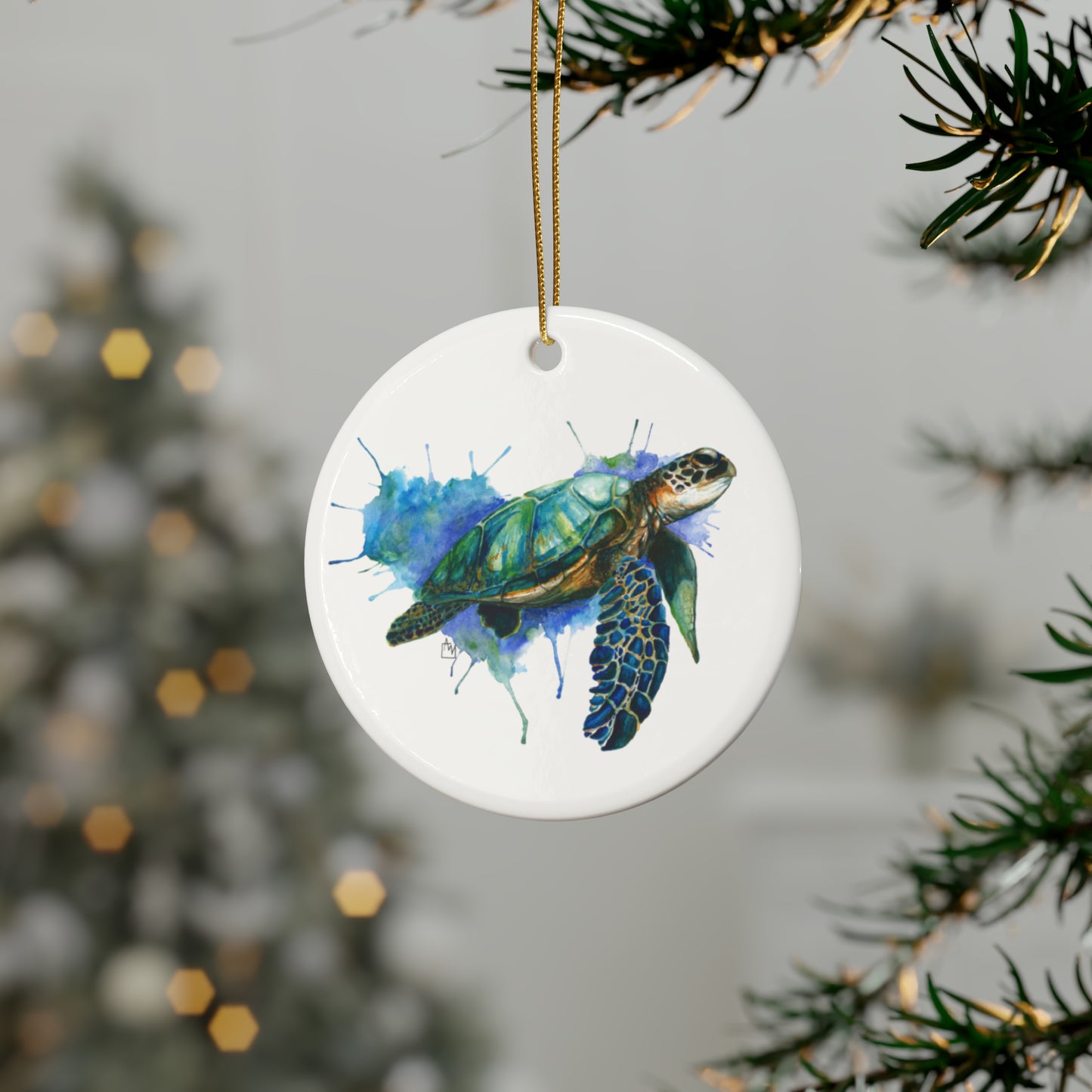 Sea Turtle Ceramic Ornaments