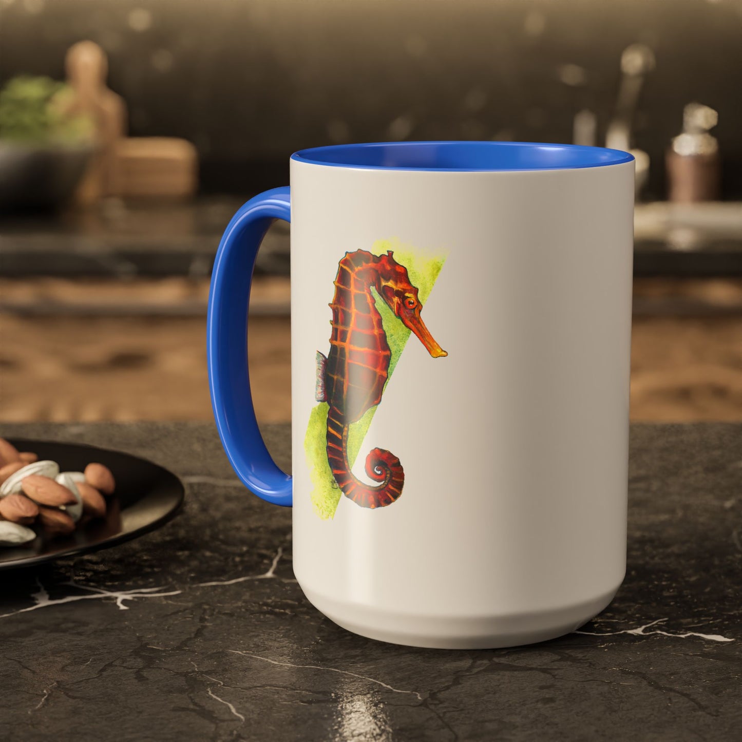 Spicy Seahorse Ceramic Mug (15oz)
