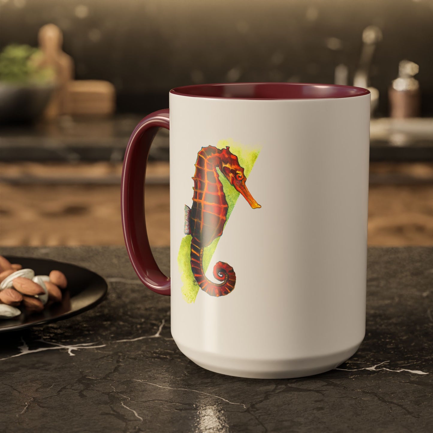 Spicy Seahorse Ceramic Mug (15oz)