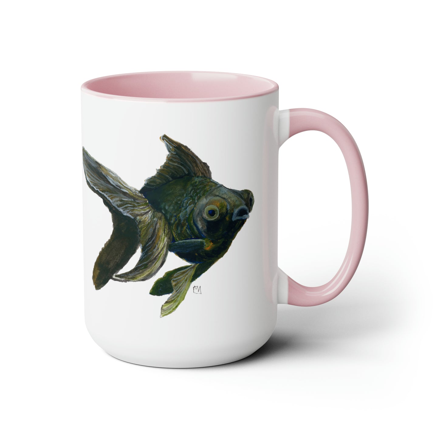 Goldfish Two-Tone Coffee Mugs, 15oz