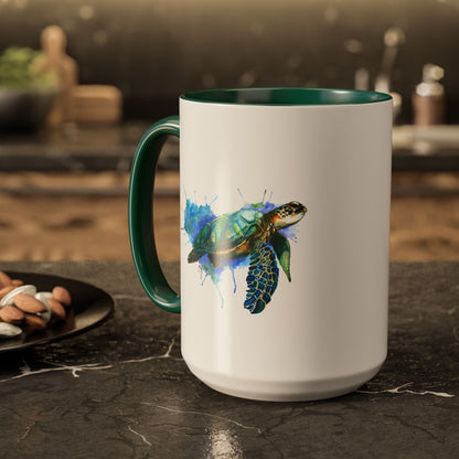Sea Turtle Ceramic Mug (15oz)