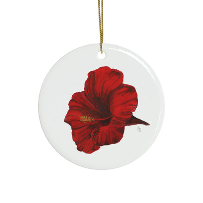 Hibiscus Ceramic Ornaments