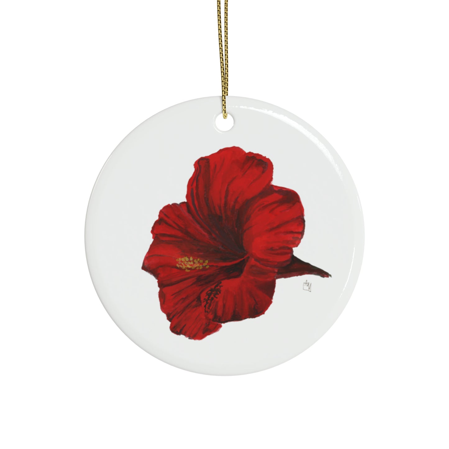 Hibiscus Ceramic Ornaments