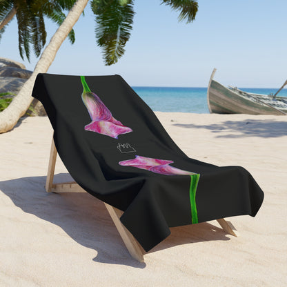 Calla Lily Beach Towel