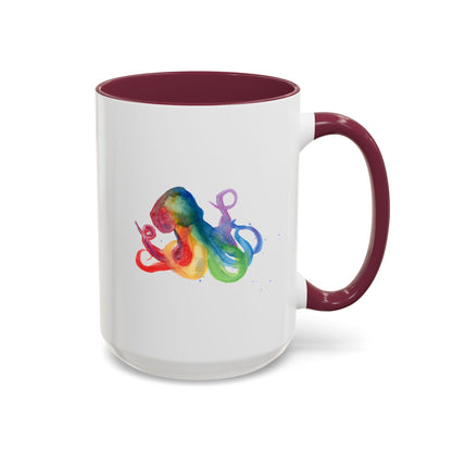 Colorful Octopus Ceramic Mug (15oz)