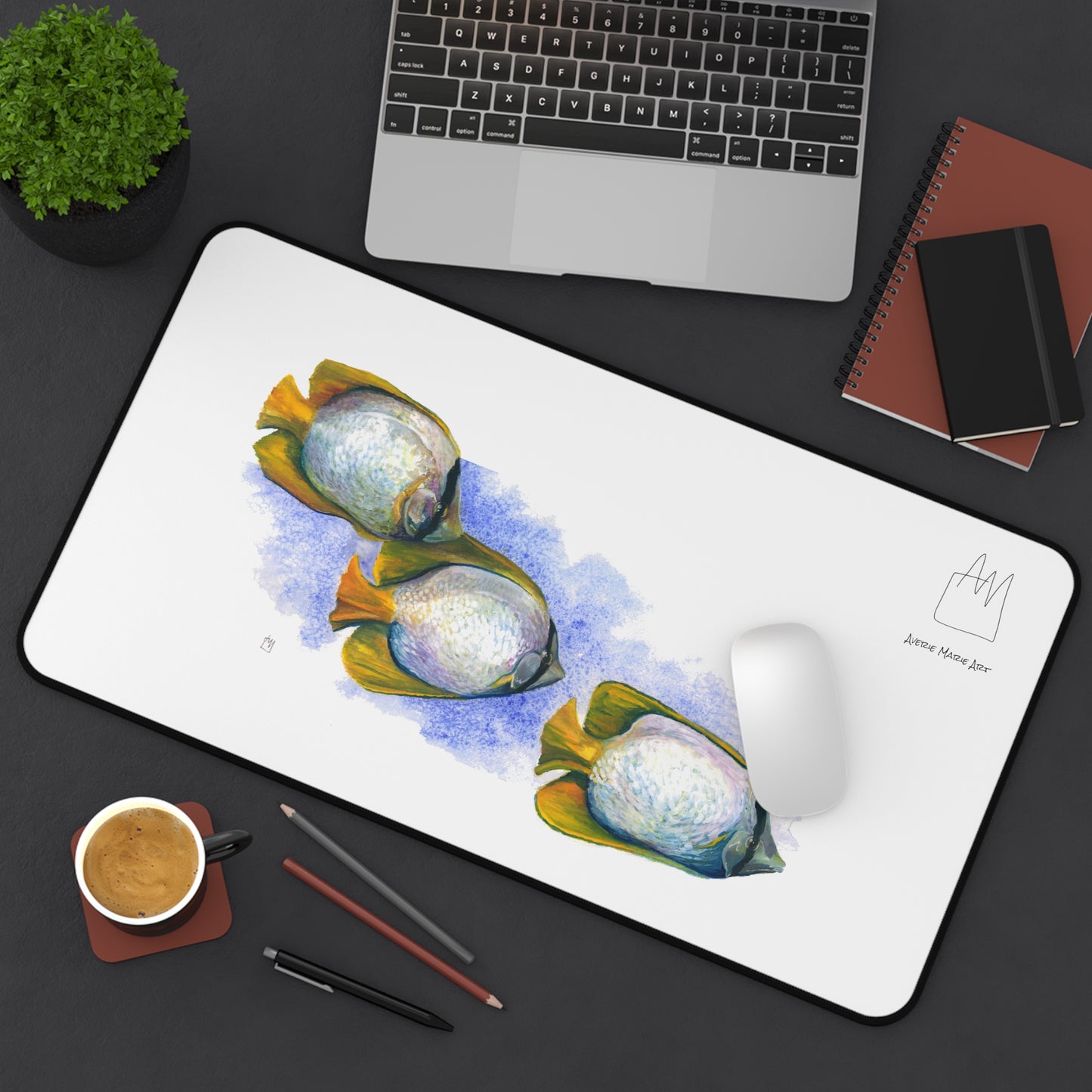 Butterfly Fish Desk Mat